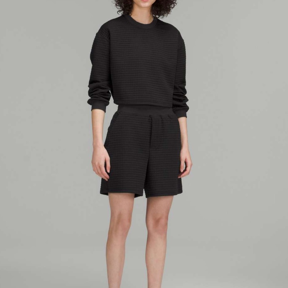 Lululemon Athletica Lab Rare Textured Grid High-Rise Shorts